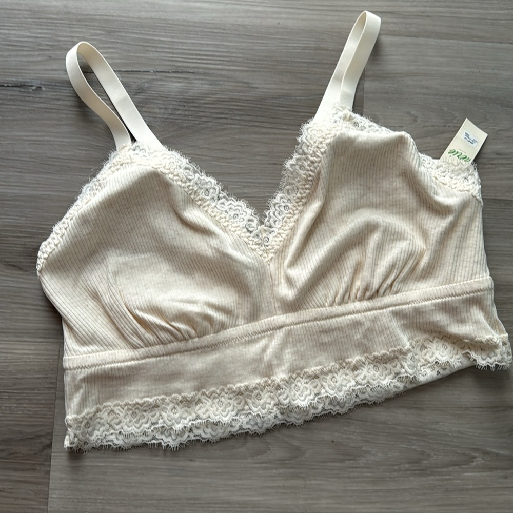 Aerie Ribbed Eyelash Lace Trim
Longline Bralette - Picture 4 of 5
